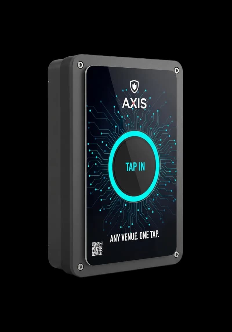 AXIS Port rugged connected reader shown as an isolated product cutout.